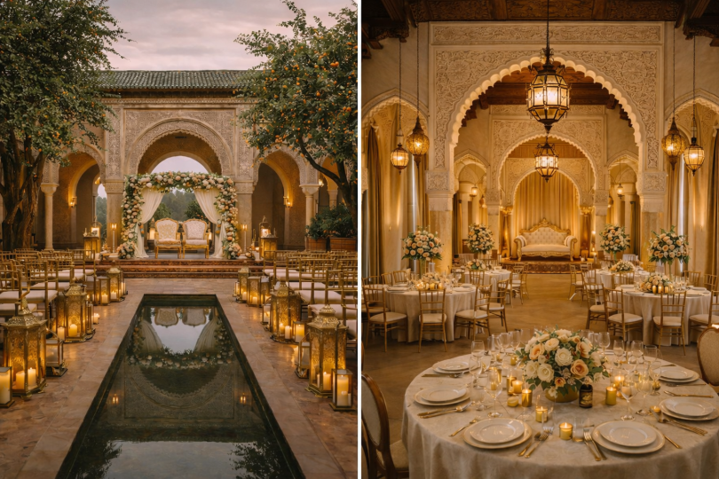 Elegant event venue setup